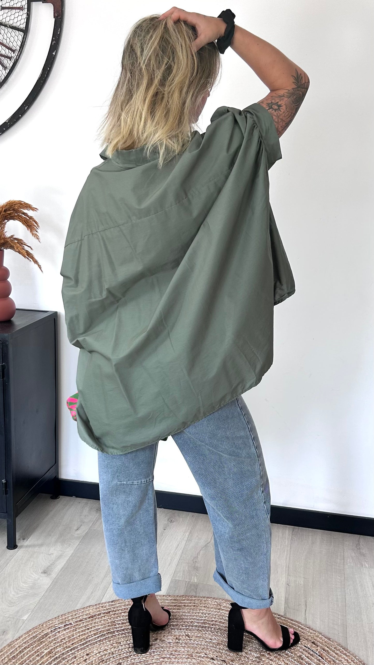 Chemise Oversize ALMA – Kaki