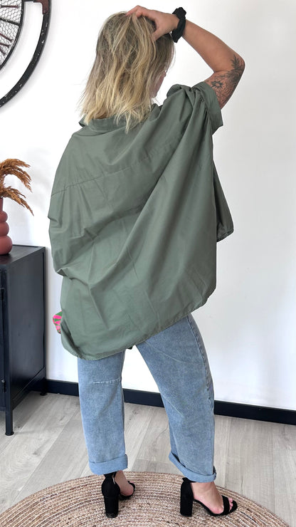 Chemise Oversize ALMA – Kaki