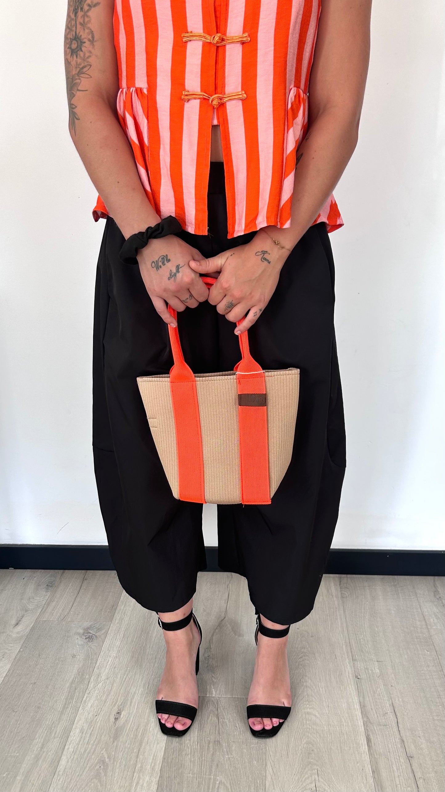Sac MARA – Corail & Beige