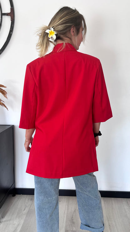 Blazer Sans Manches VICTORIA – Rouge