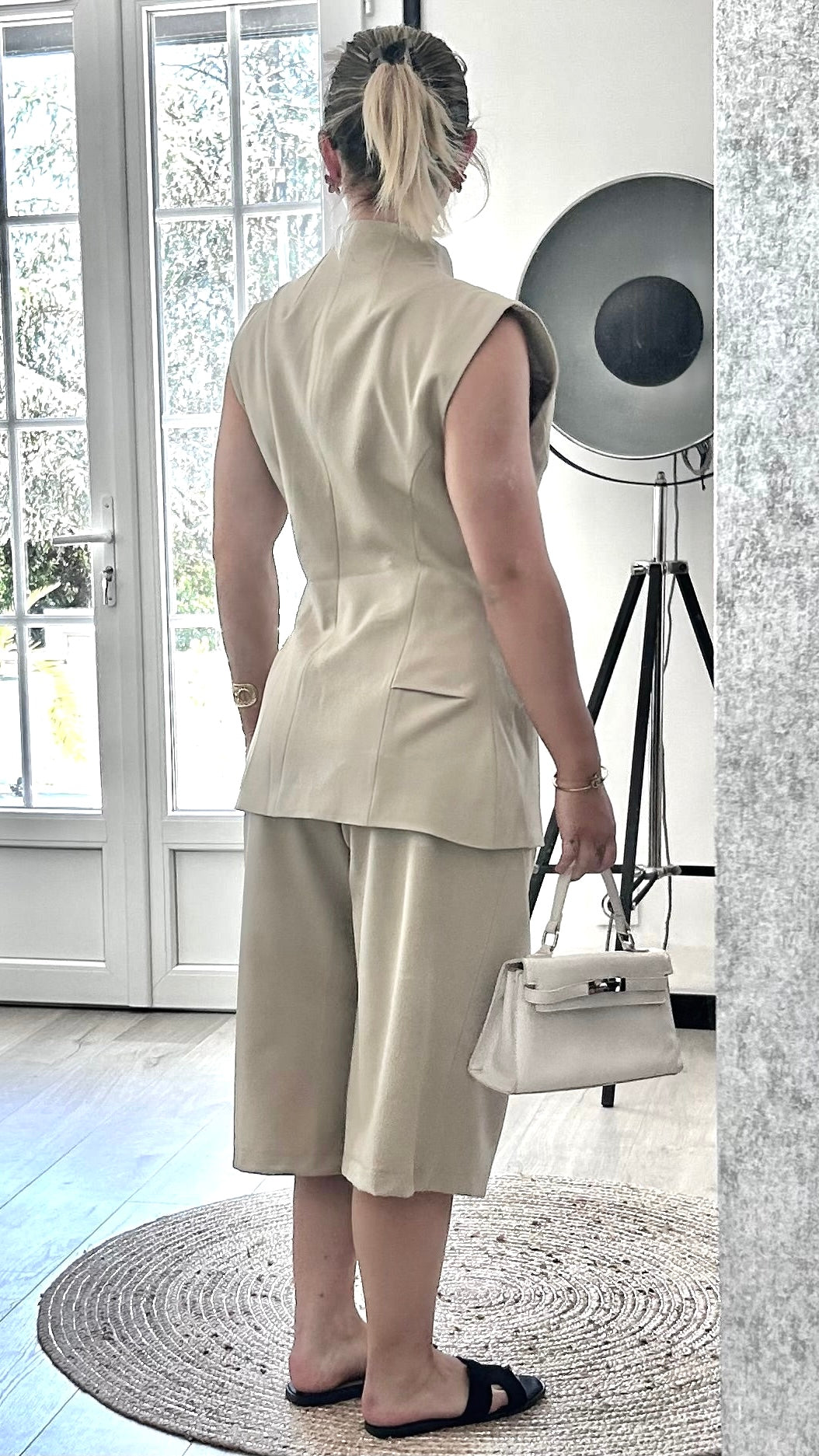 Veste Sans Manches CASSANDRE – Beige