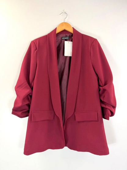 Blazer ajusté bordeaux ROSA