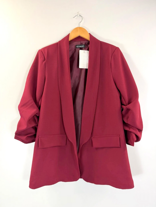 Blazer ajusté bordeaux ROSA