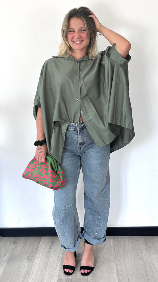 Chemise Oversize ALMA – Kaki