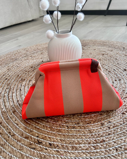 Le sac EMMA – Corail & Beige