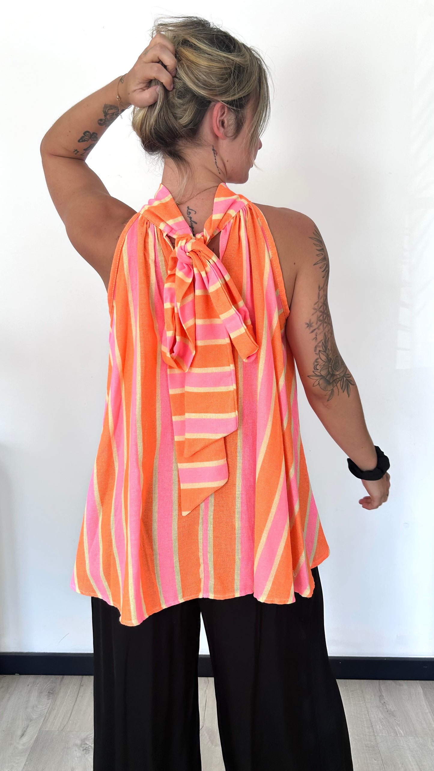 Top Dos Noué HAVA – Corail & Rose