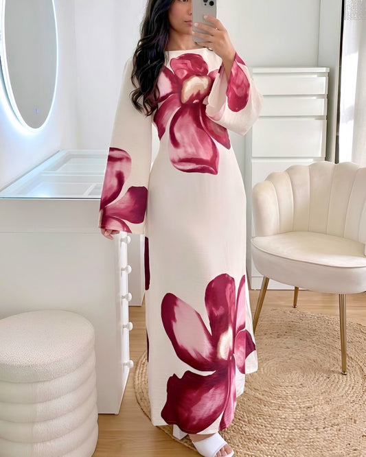 Robe longue LÉANA – Bordeaux