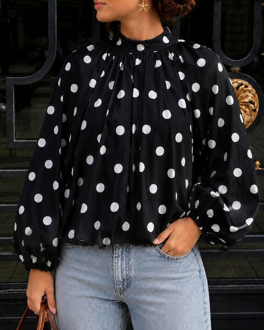 Blouse Dos Nu NINA - à Pois