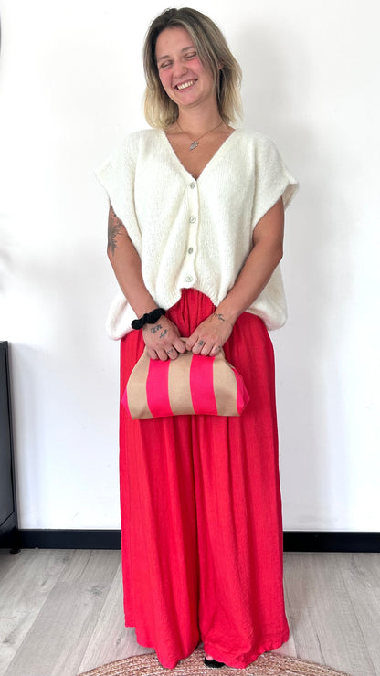 Pantalon Palazzo NINON – Rouge