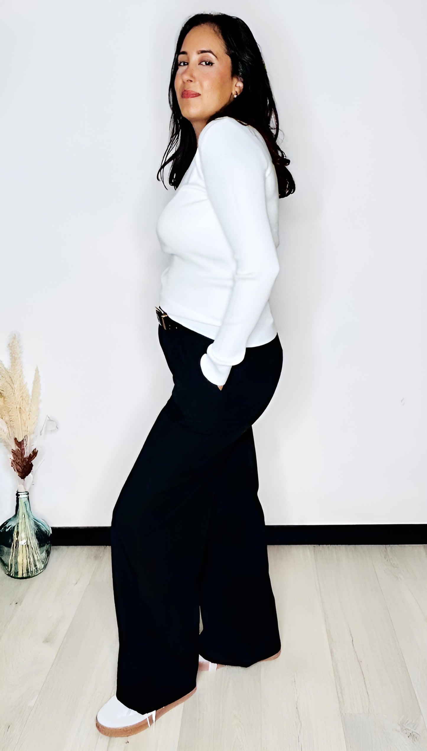 Pantalon ÉLIA – Noir intemporel