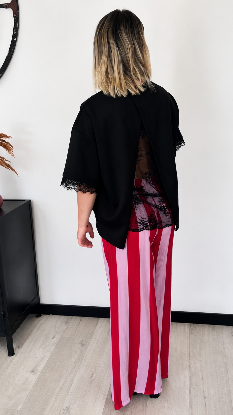 Pantalon Palazzo MAËLLE – Rose & Rouge
