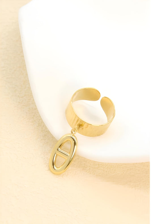 Bague Orion - Maille Marine Dorée