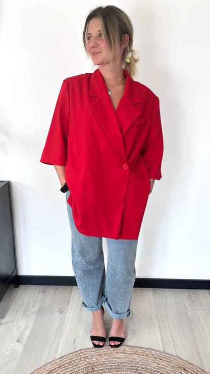 Blazer Sans Manches VICTORIA – Rouge