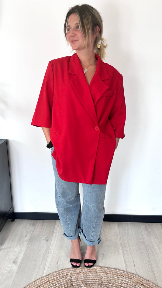 Blazer Sans Manches VICTORIA – Rouge