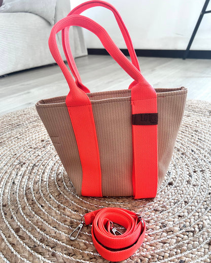 Sac MARA – Corail & Beige