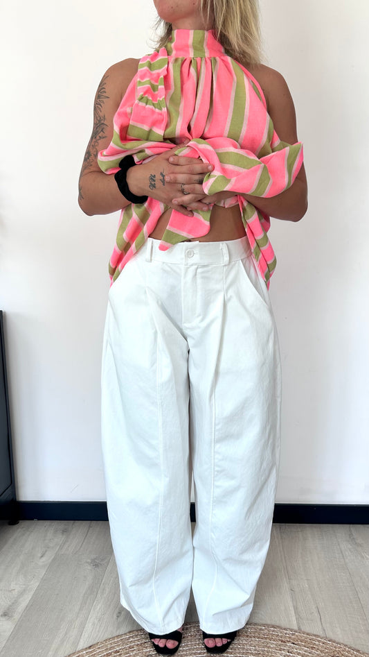 Pantalon Ballon LORENA – Blanc