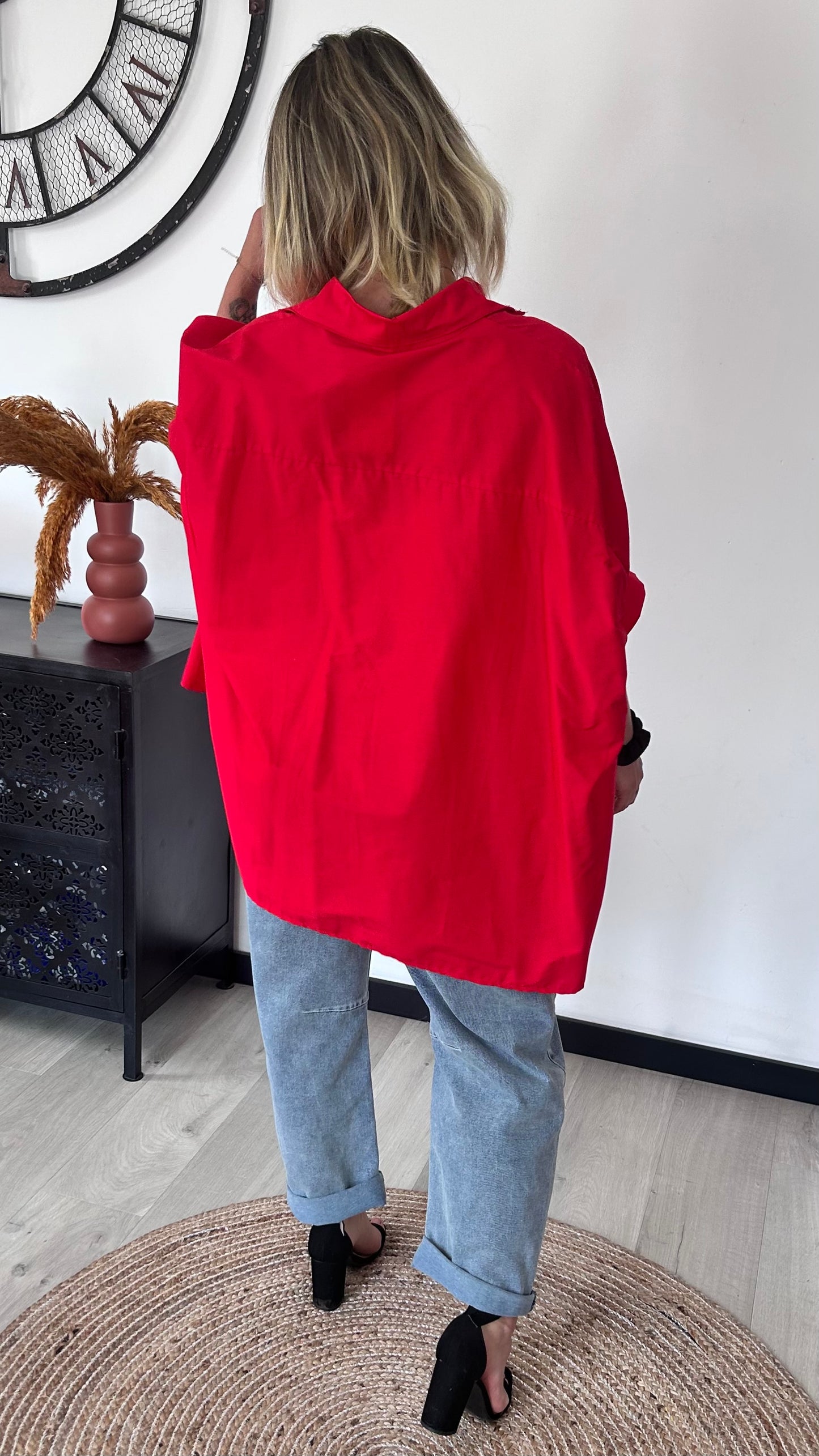 Chemise Oversize ALMA – Rouge