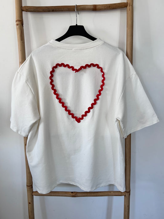 T-shirt Cœur SUNNY UNI – Blanc