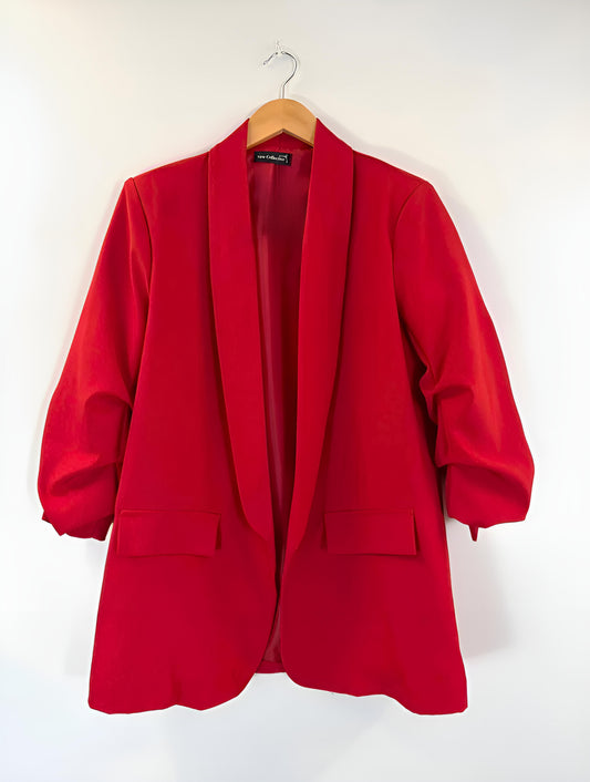 Blazer ajusté rouge ROSA