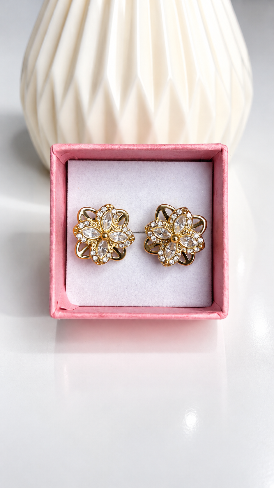 Boucles d’Oreilles Anti-Stress SALIA – Doré