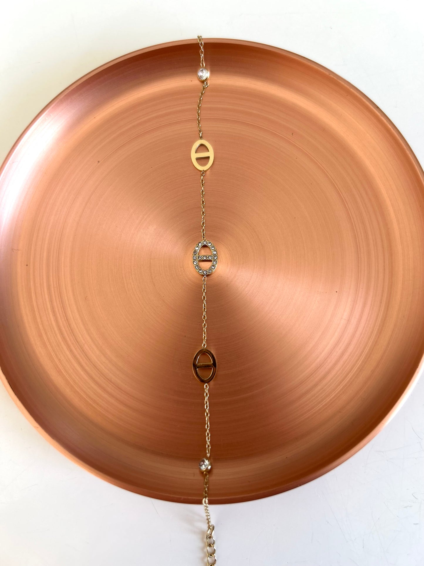 Bracelet Marina - Maillons Marine Dorés