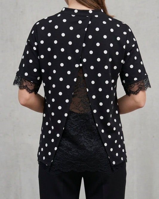 Top pois dentelle DOTTY