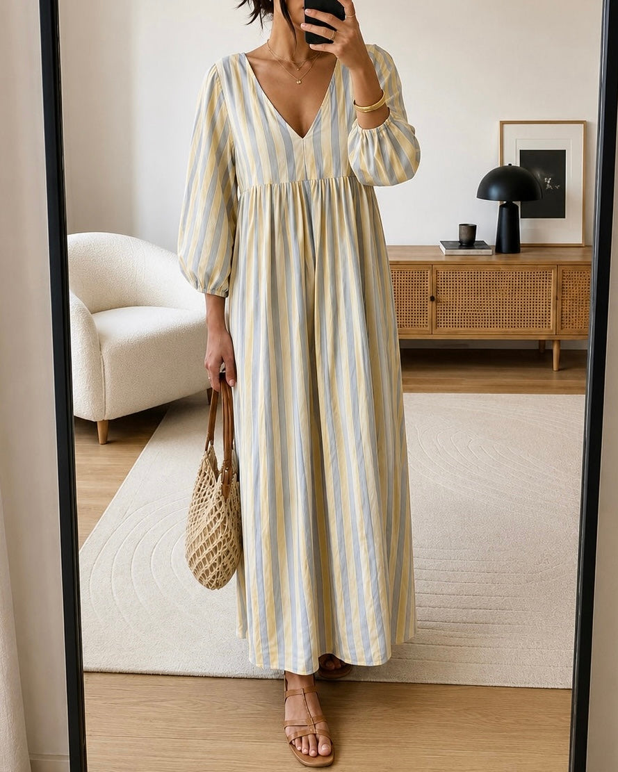 Robe longue rayures SOFIA