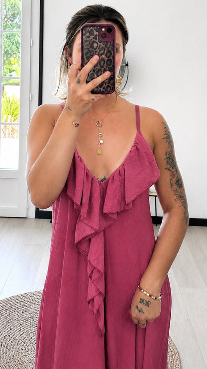 Robe Longue LORANA – Terracotta