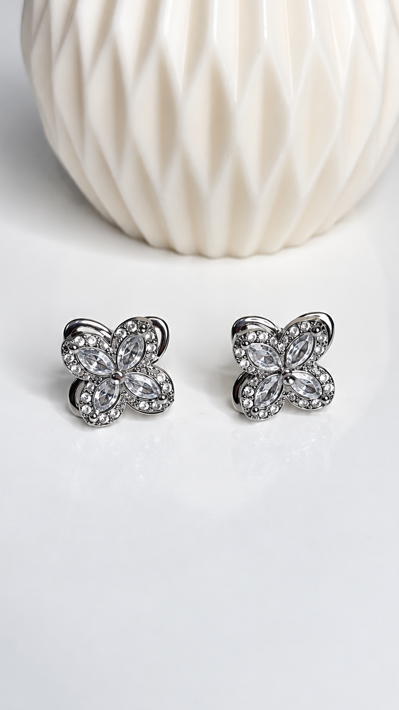 Boucles d’Oreilles Anti-Stress SALIA – Argenté
