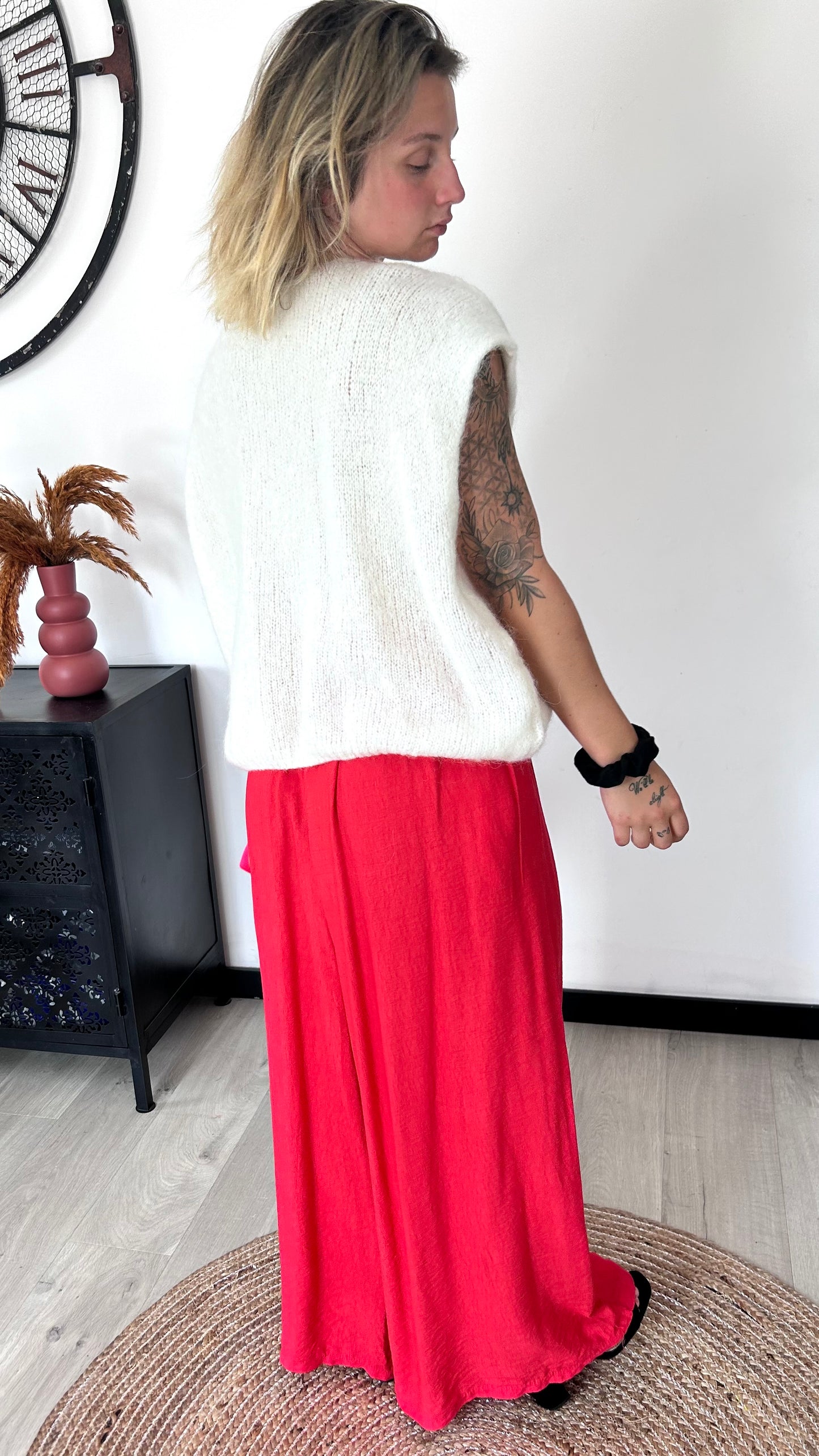Pantalon Palazzo NINON – Rouge