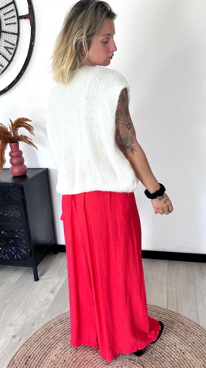 Pantalon Palazzo NINON – Rouge