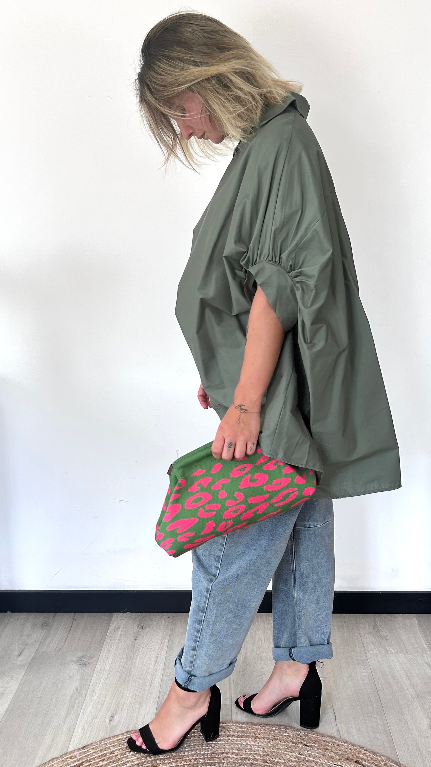 Chemise Oversize ALMA – Kaki