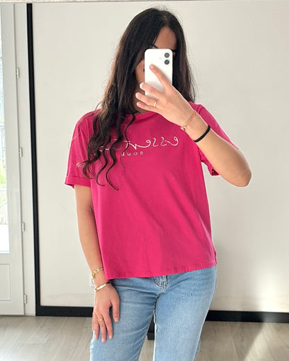 T-shirt "Essential Soul" - Rose Fuchsia Éclatant