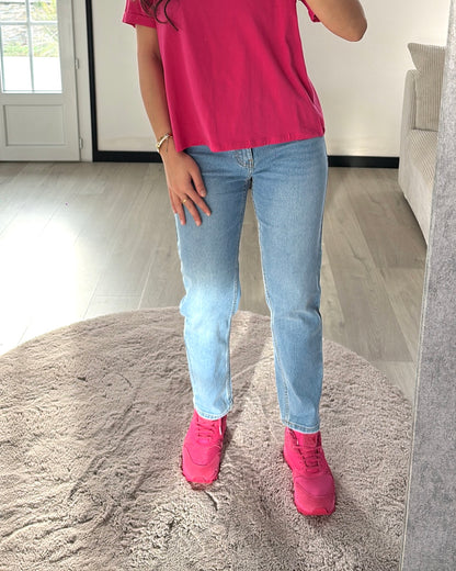 Jean Mom Fit - Bleu Authentique