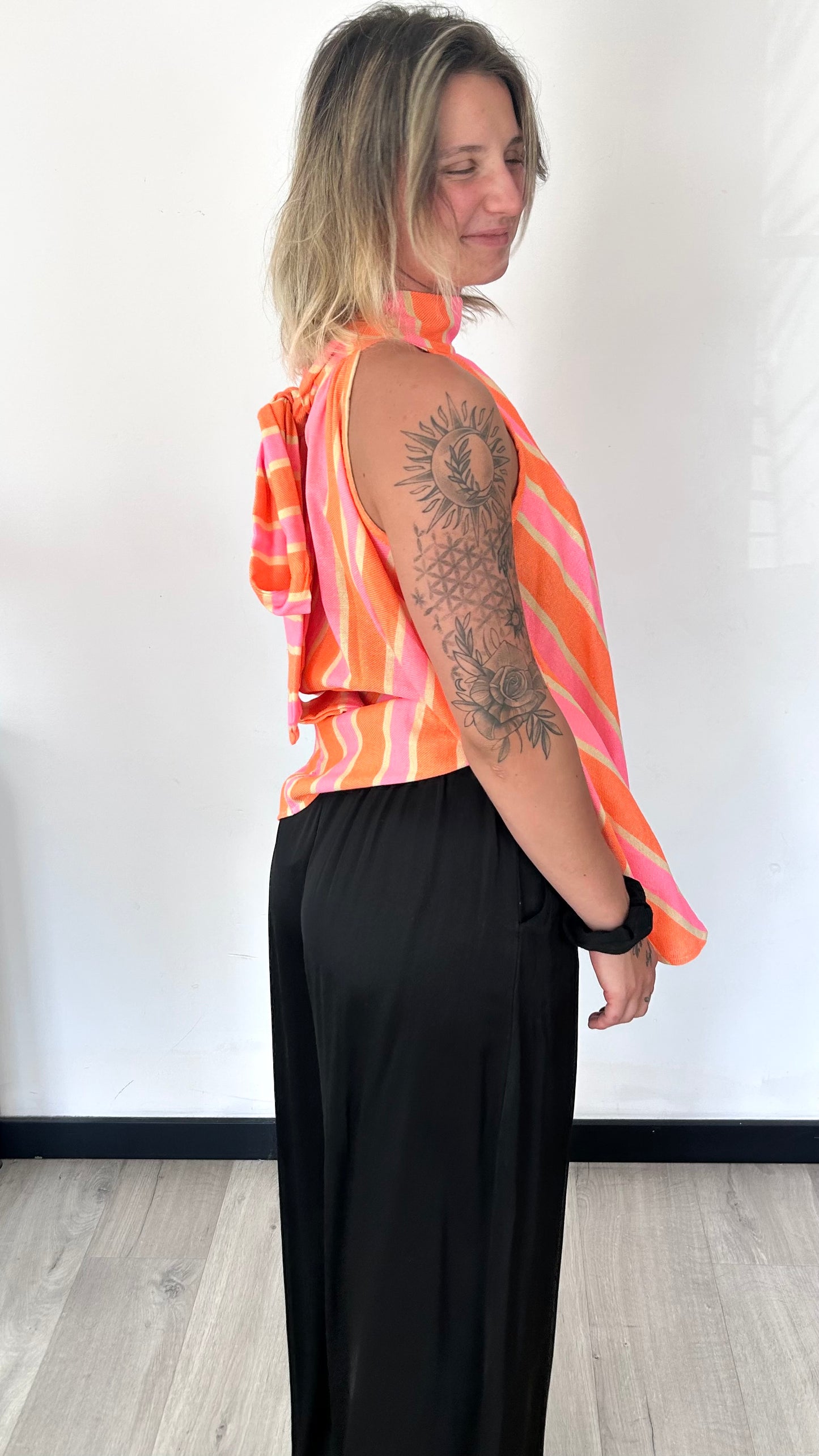 Top Dos Noué HAVA – Corail & Rose