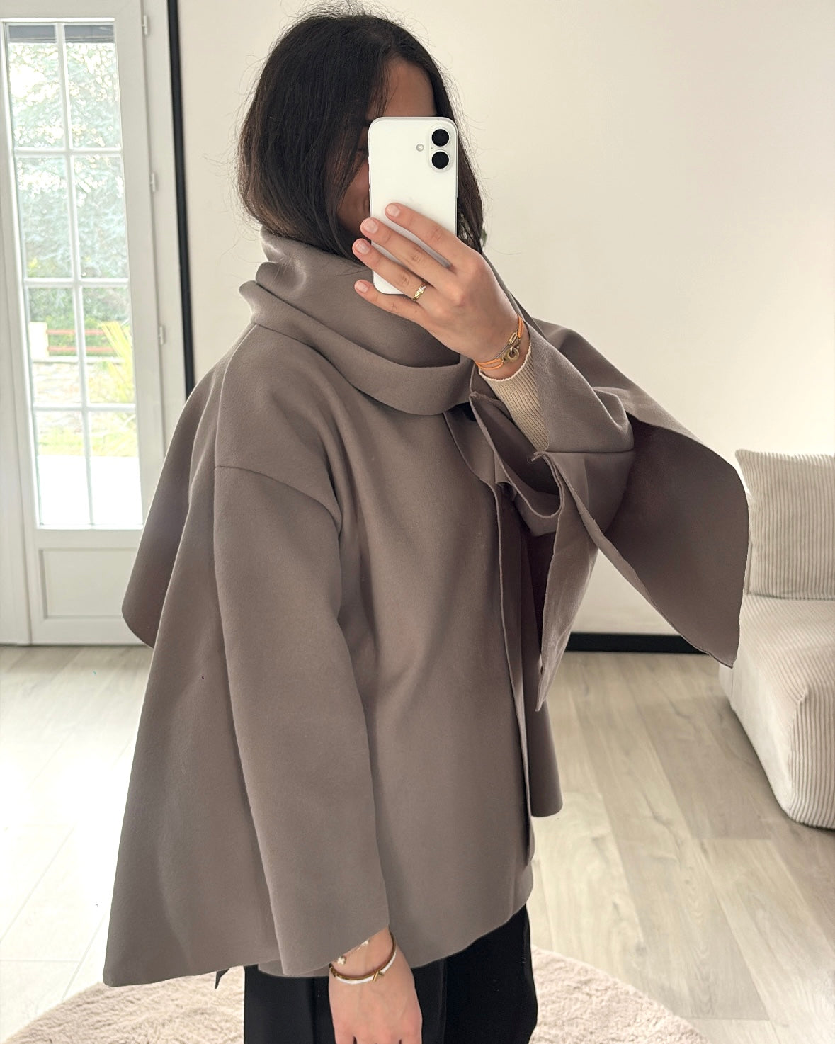 Cape Élégance Structurée - Taupe