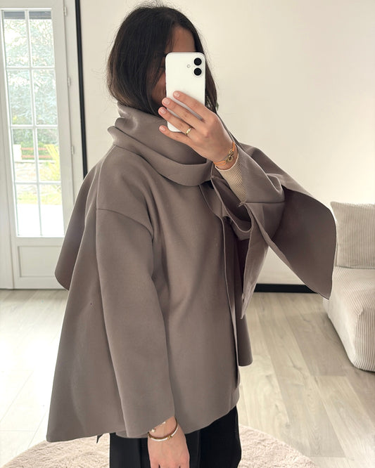 Cape Élégance Structurée - Taupe