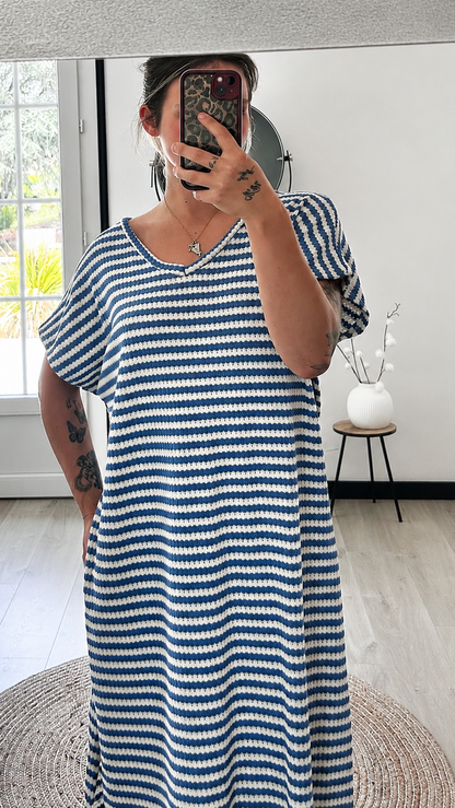 Robe Marinière CLÉA – Bleu