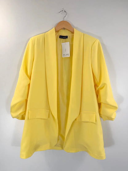Blazer ajusté jaune ROSA