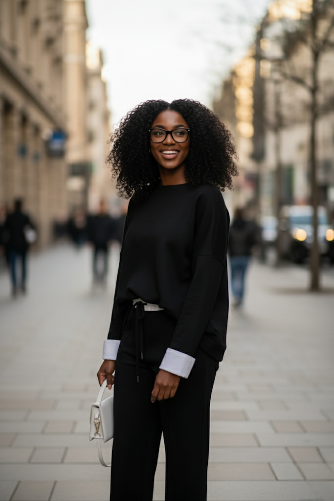 Ensemble Oversize Pull Bi Matière
