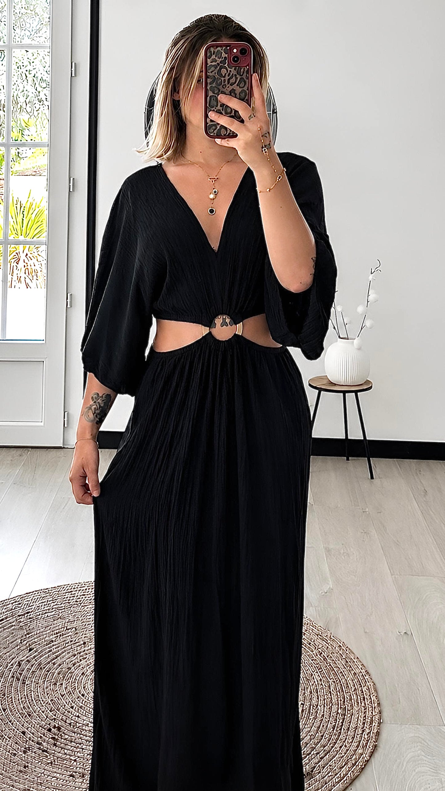 Robe Longue ÉLIA – Noire