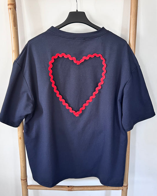 T-shirt Cœur SUNNY UNI – Marine