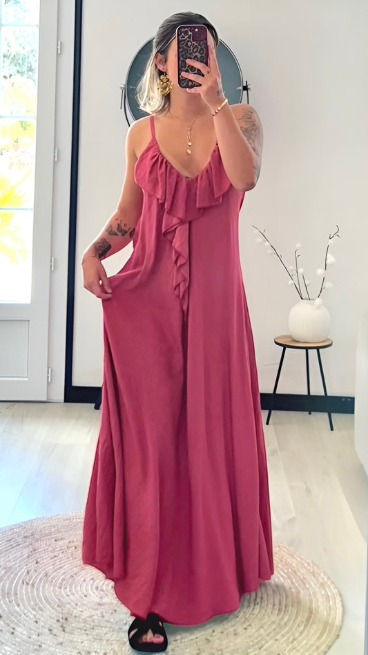 Robe Longue LORANA – Terracotta