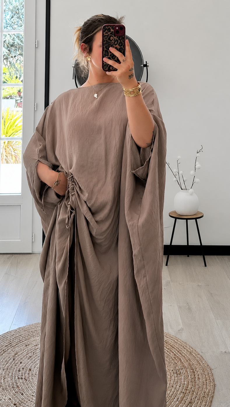 Ensemble Drapé ALIZÉE – Taupe