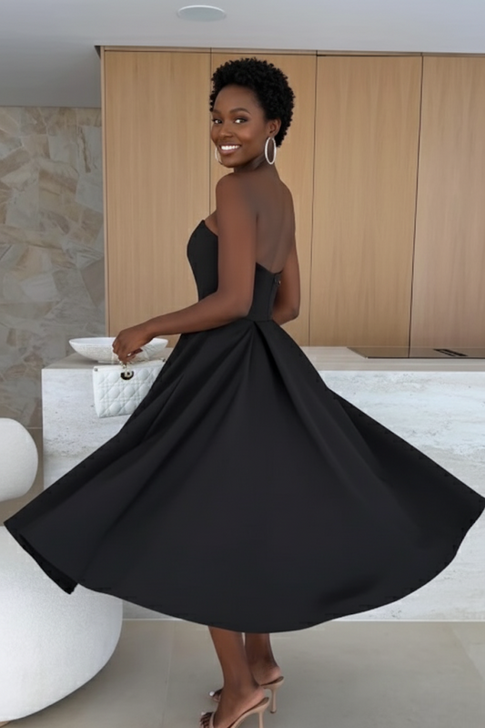 Robe bustier trapèze