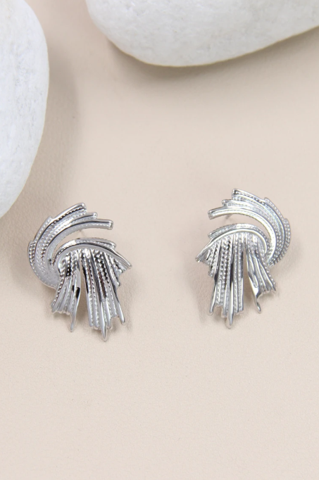 Boucles d'Oreilles Géométriques en Acier Inoxydable