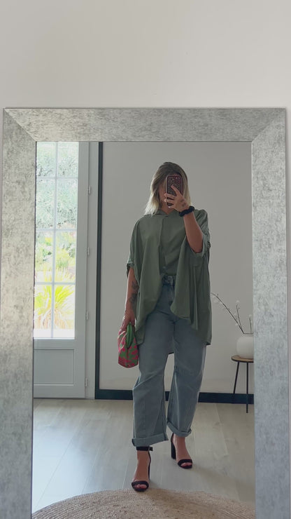 Chemise Oversize ALMA – Kaki