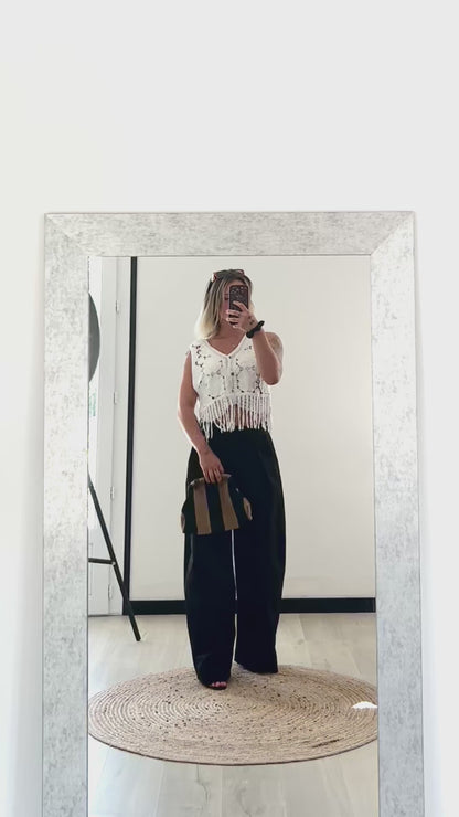 Top Crochet Franges FRIDA