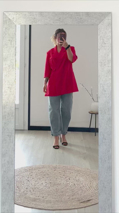 Blazer Sans Manches VICTORIA – Rouge