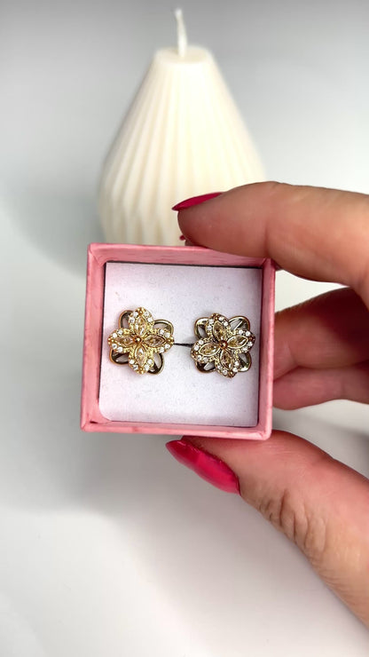 Boucles d’Oreilles Anti-Stress SALIA – Doré